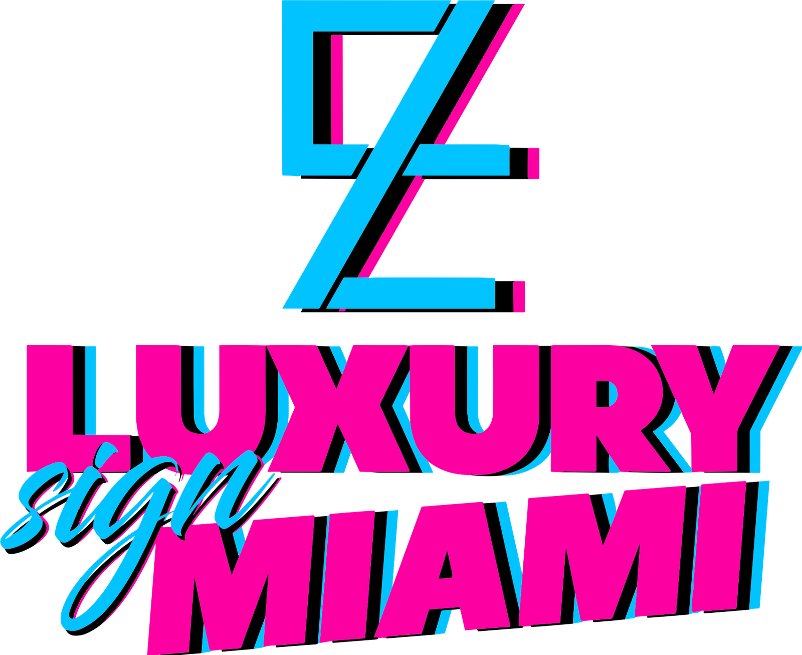 Vinyl Luxury Sign Miami